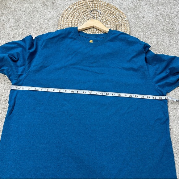 Carhartt Men’s K231 Original Fit Longsleeve Graphic Logo T-Shirt in Blue XL Tall - Picture 12 of 14